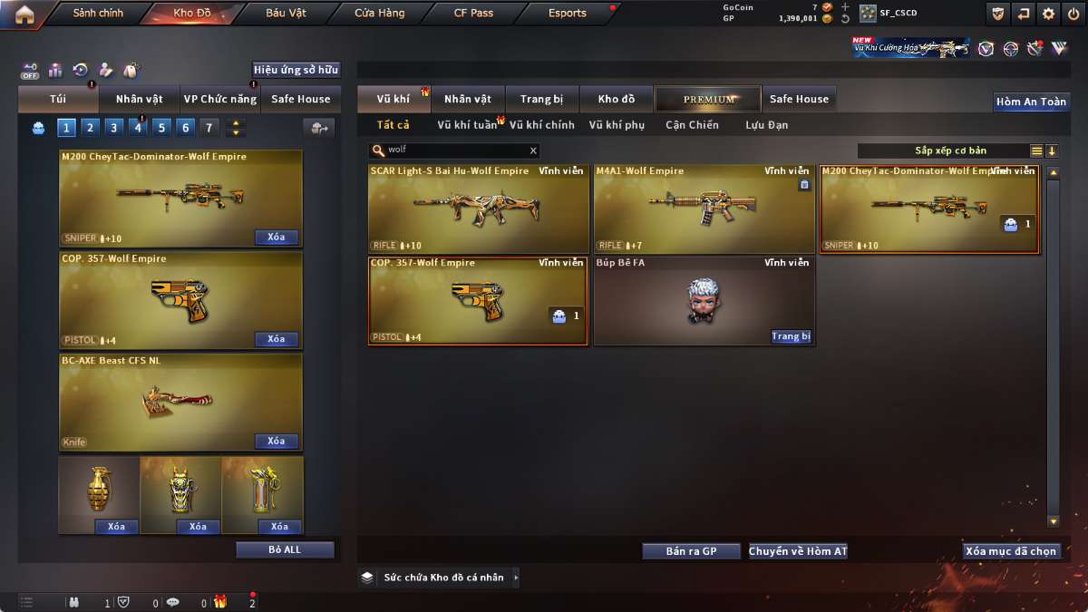 shop acc cf uy tin gia re